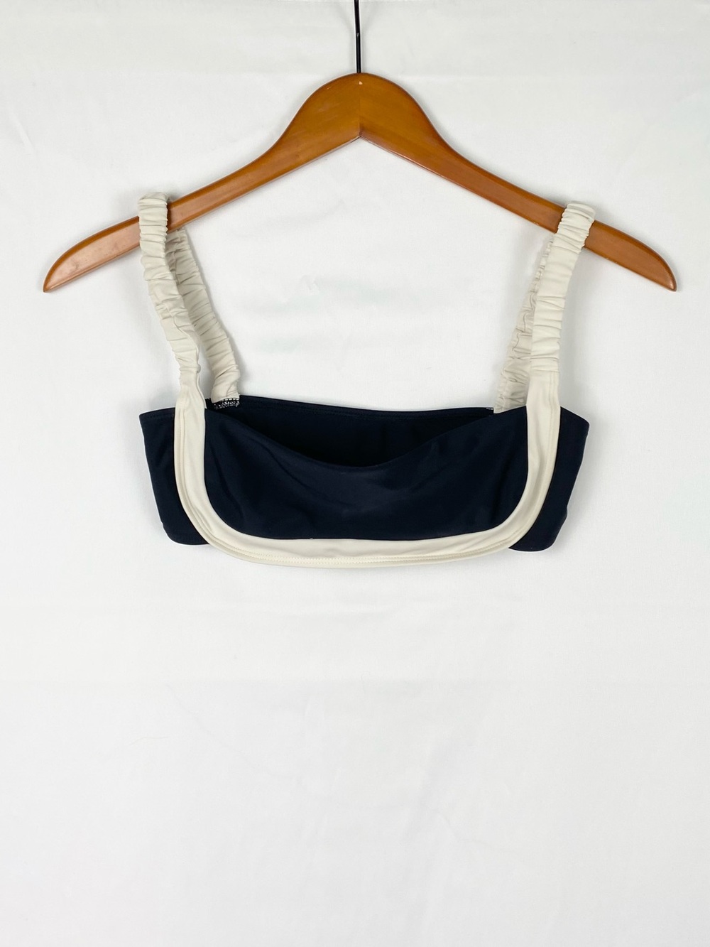 Strawberry Milk Mob Sporty Top Swim Bikini Black Stretchy